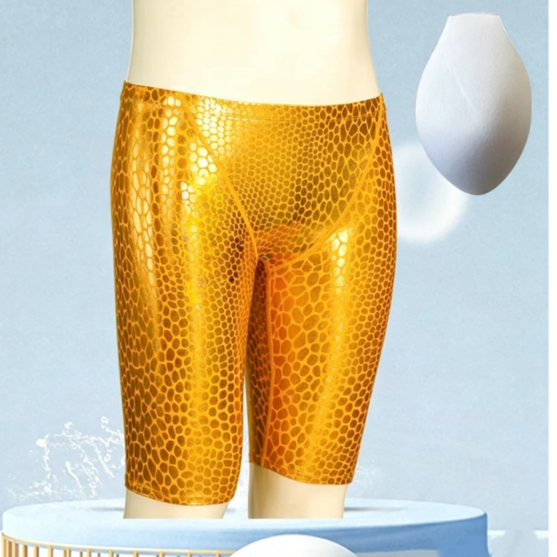 Swim Trunk Quick Dry - 남성용 속건성 프린트 프로 수영복, 운동용