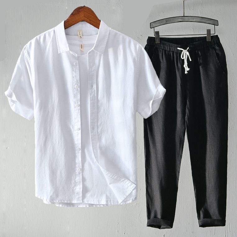 정말 초저가! 정말 좋은 거래야! 남성 코튼 린넨 반팔 - Linen Shirt Breathable 리뷰 및 가격