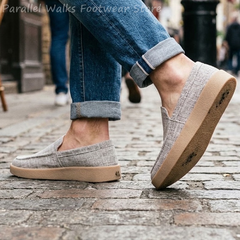 남성용 캔버스 슬립온 로퍼 통기성 캐주얼 데크 보트 슈 - Espadrille Slip On 리뷰 및 가격