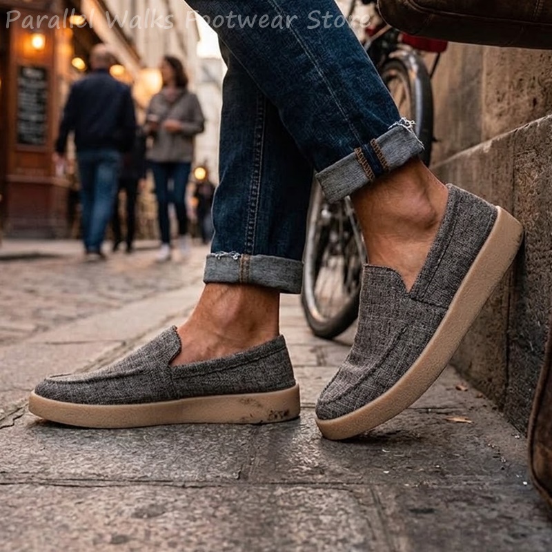 남성용 캔버스 슬립온 로퍼 통기성 캐주얼 데크 보트 슈 - Espadrille Slip On 리뷰 및 가격
