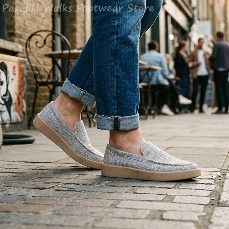 남성용 캔버스 슬립온 로퍼 통기성 캐주얼 데크 보트 슈 - Espadrille Slip On 리뷰 및 가격