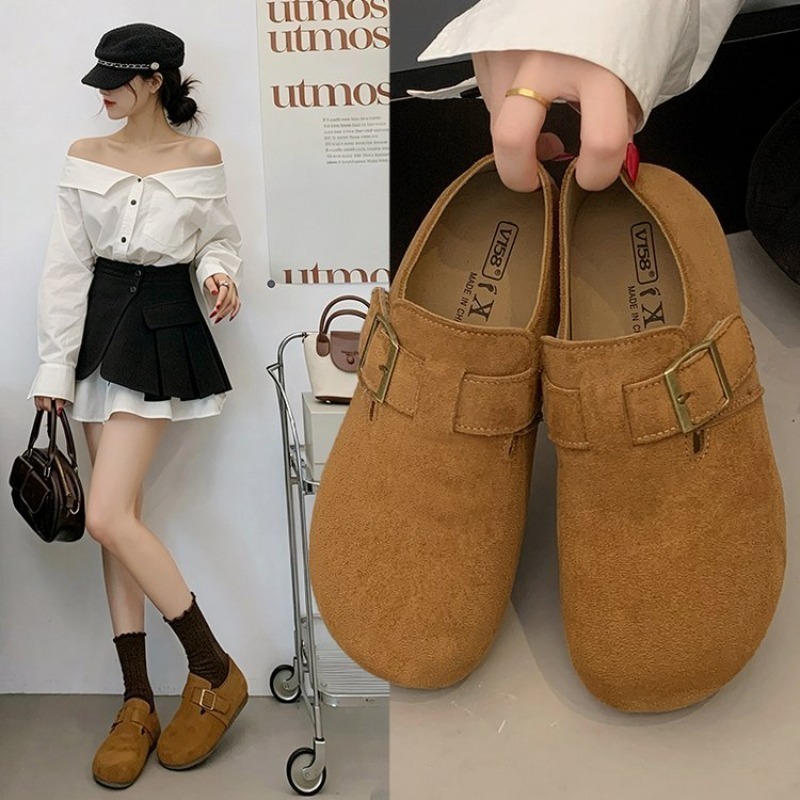 여성용 스웨이드 클로즈드 백 버켄 슈즈, 사각 메탈 버 - Espadrille Slip On 리뷰 및 가격